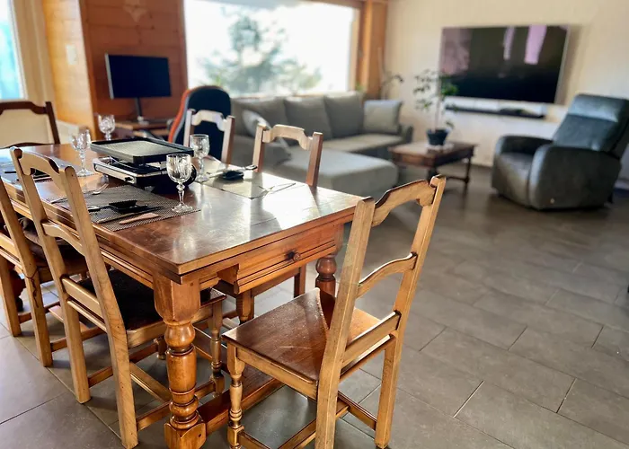 シャレー La Louise Avec Vue Imprenable *